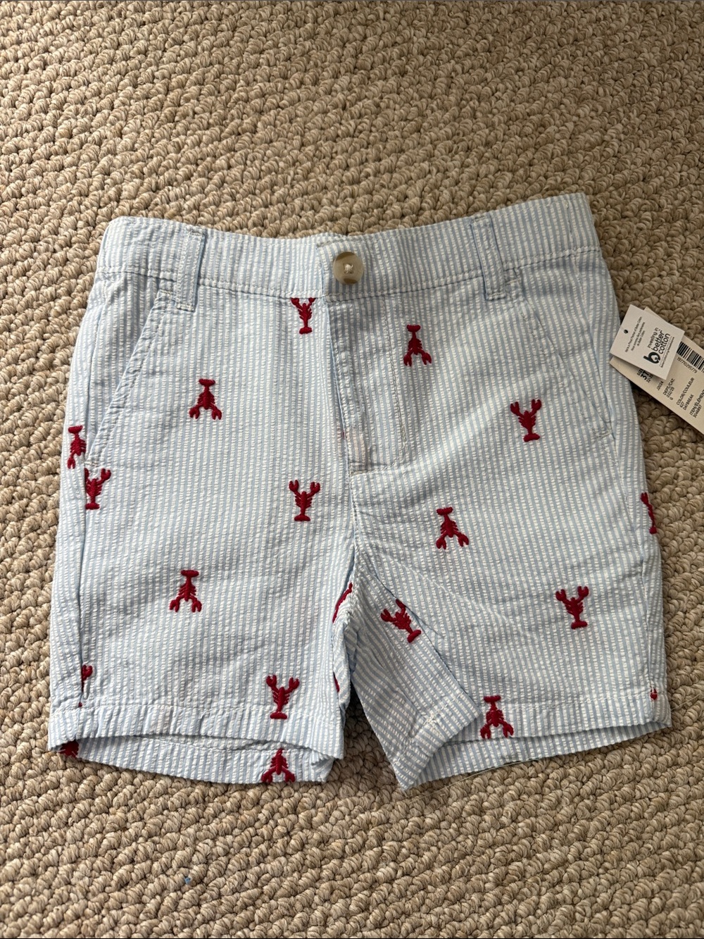 Gymboree Lobster Seersucker Shorts